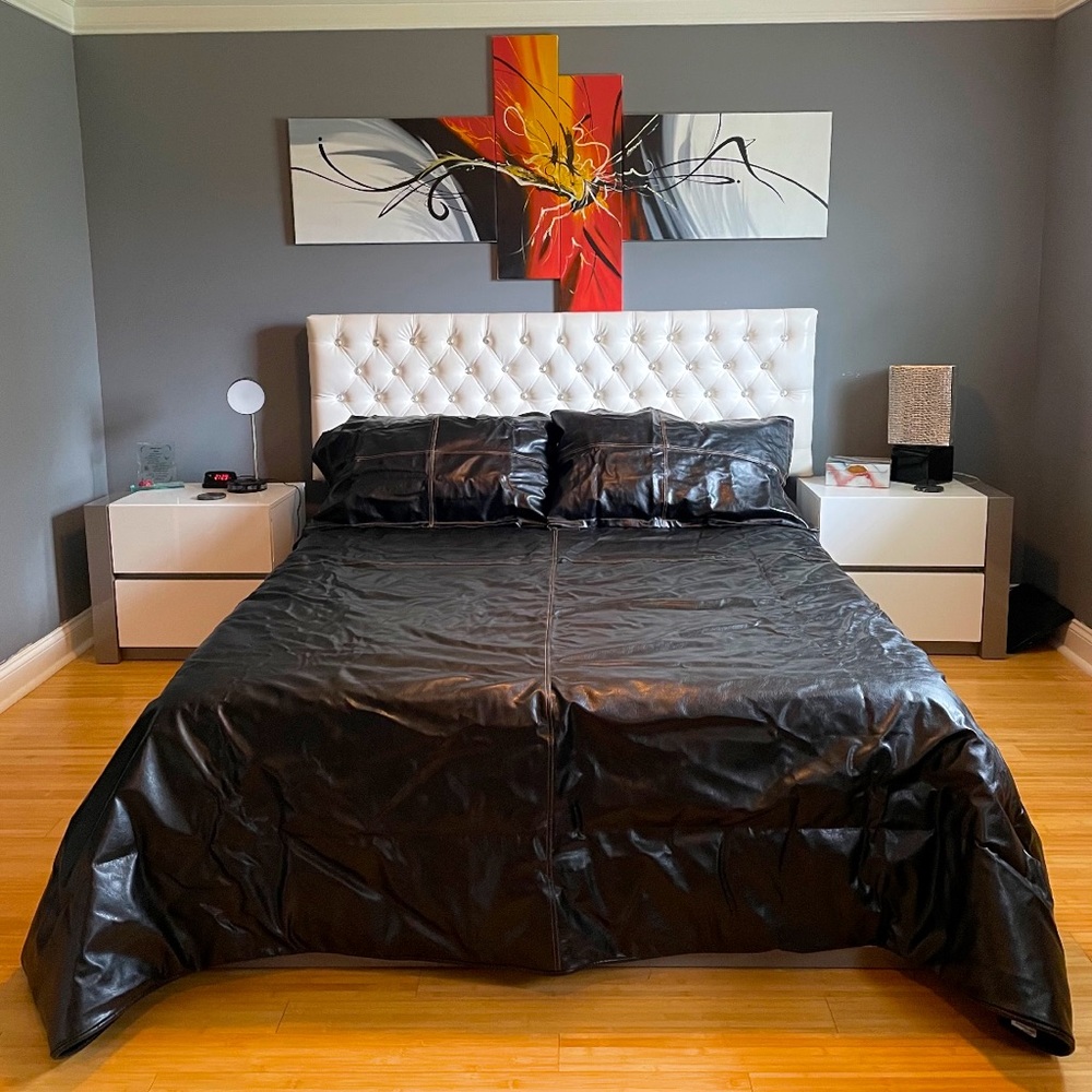 Veratex ventana black king size comforter